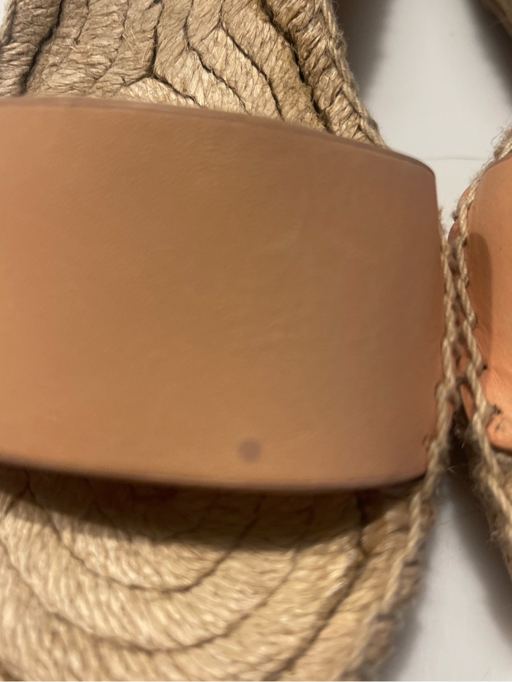 Tory Burch Tan Leather Espadrille Ankle-Strap Sandals - Picture 3 of 12